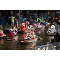 Bangkok : Maeklong Railway Market & Damnoensaduak Floating Market