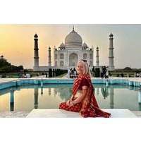 Agra Übernachtungstour mit Sonnenaufgang und Sonnenuntergang mit lokalem Markt