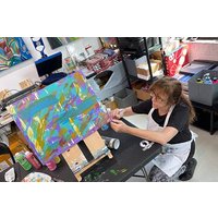 Abstrakte Malerei mit Palettenmessern in New York Bis zu 5 Personen