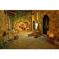 Rhodos Nachttour - Altstadthafen und lokales Leben