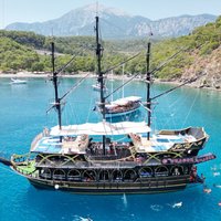 Piratenbootfahrt mit optionaler Abholung und Rückgabe von Antalya