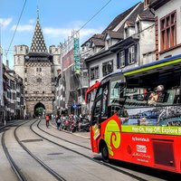 Stadtrundfahrt durch Basel mit dem Bus