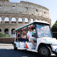Lustige Golfwagentour mit Musik und Gelato in Rom